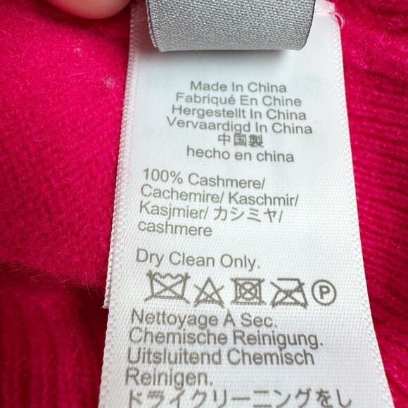 J. Crew Cashmere Women's Classic Fit Pink Crewneck Lightweight Sweater Large - Picture 15 of 16